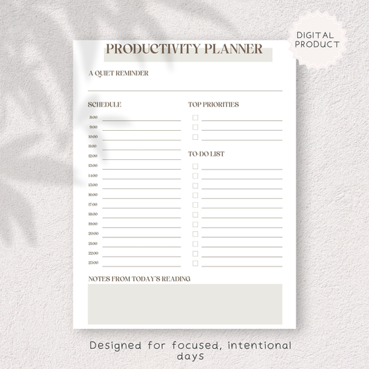 Productivity Planner
